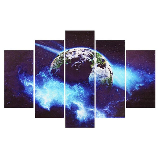 Earth 5 Piece HD Multi Panel Canvas Wall Art Frame - Original Frame