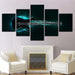 Electric Guitar Theme 5 Piece HD Multi Panel Canvas Wall Art Frame - Original Frame