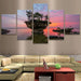 Nature's Art 5 Piece HD Multi Panel Canvas Wall Art Frame - Original Frame