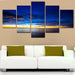 Sunset Clouds 5 Piece HD Multi Panel Canvas Wall Art Frame - Original Frame