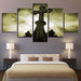 Old Cross 5 Piece HD Multi Panel Canvas Wall Art Frame - Original Frame