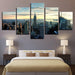 New York City 5 Piece HD Multi Panel Wall Art Frame - Original Frame