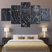 Spider Web 5 Piece HD Multi Panel Canvas Wall Art Frame - Original Frame