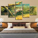 Wild Fish Under Water 5 Piece HD Multi Panel Canvas Wall Art Frame - Original Frame