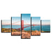 Classical Golden Gate Bridge 5 Piece HD Multi Panel Canvas Wall Art Frame - Original Frame