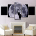 Moon And Elk 5 Piece HD Multi Panel Canvas Wall Art Frame - Original Frame