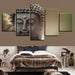 Smiling Buddha 5 Piece HD Multi Panel Canvas Wall Art Frame - Original Frame