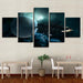 Lunar Landscape 5 Piece HD Multi Panel Canvas Wall Art Frame - Original Frame