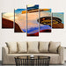 Guitar Painting 5 Piece HD Multi Panel Canvas Wall Art - Original Frame