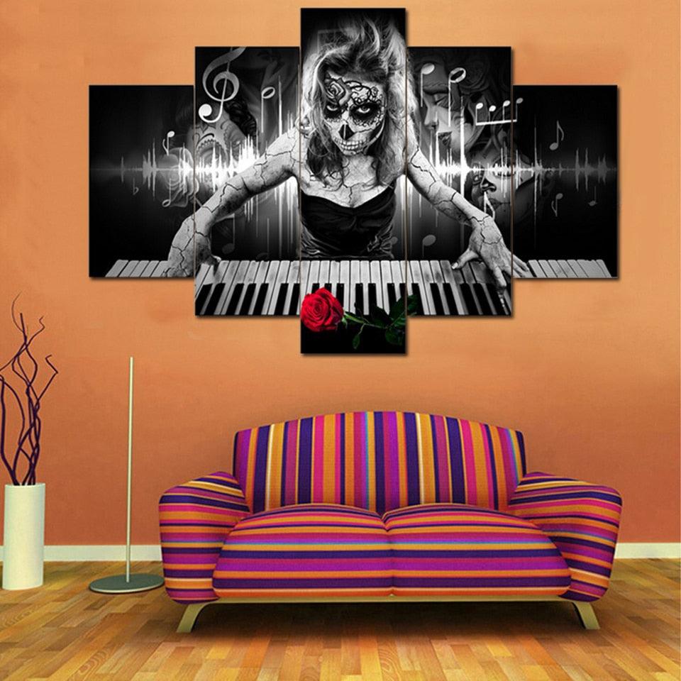 Day of the Afterlife 5 Piece HD Multi Panel Canvas Wall Art Frame - Original Frame