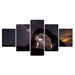 Milk-way Sky Night Scene 5 Piece HD Multi Panel Canvas Wall Art Frame - Original Frame