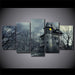 House And Trees Scenery 5 Piece HD Multi Panel Canvas Wall Art Frame - Original Frame