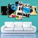 Music Art 5 Piece HD Multi Panel Canvas Wall Art Frame - Original Frame