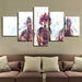 Horse Riding Competition 5 Piece HD Multi Panel Canvas Wall Art Frame - Original Frame