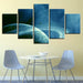 Saturn Rings 5 Piece HD Multi Panel Canvas Wall Art Frame - Original Frame