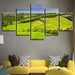 Golf Course Scenery 5 Piece HD Multi Panel Canvas Wall Art Frame - Original Frame