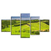 Golf Course Scenery 5 Piece HD Multi Panel Canvas Wall Art Frame - Original Frame