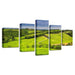 Golf Course Scenery 5 Piece HD Multi Panel Canvas Wall Art Frame - Original Frame