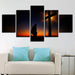 Cross 5 Piece HD Multi Panel Canvas Wall Art Frame - Original Frame