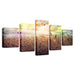 Maomao Grass 5 Piece HD Multi Panel Canvas Wall Art Frame - Original Frame