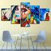 American Native Girl 5 Piece HD Multi Panel Canvas Wall Art Frame - Original Frame