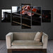 Piano And Violin 5 Piece HD Multi Panel Canvas Wall Art Frame - Original Frame