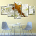 Christ Cross And Lilies 5 Piece HD Multi Panel Canvas Wall Art Frame - Original Frame