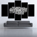 Trance 5 Piece HD Multi Panel Canvas Wall Art Frame - Original Frame