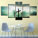 The Light Cross 5 Piece HD Multi Panel Canvas Wall Art Frame - Original Frame