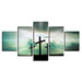 The Light Cross 5 Piece HD Multi Panel Canvas Wall Art Frame - Original Frame