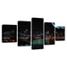 Brooklyn Bridge City Night 5 Piece HD Multi Panel Canvas Wall Art Frame - Original Frame