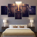 Gold Buddha 5 Piece HD Multi Panel Classical Canvas Wall Art Frame - Original Frame