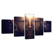 Gold Buddha 5 Piece HD Multi Panel Classical Canvas Wall Art Frame - Original Frame