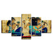 Egyptian Art 5 Piece HD Multi Panel Canvas Wall Art Frame - Original Frame