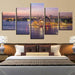 Sydney Opera House 5 Piece HD Multi Panel Canvas Wall Art Frame - Original Frame