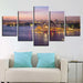 Sydney Opera House 5 Piece HD Multi Panel Canvas Wall Art Frame - Original Frame