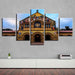 Church Painting 5 Piece HD Multi Panel Canvas Wall Art Frame - Original Frame