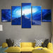 Milky Way 5 Piece HD Multi Panel Canvas Wall Art Frame - Original Frame