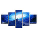 Milky Way 5 Piece HD Multi Panel Canvas Wall Art Frame - Original Frame