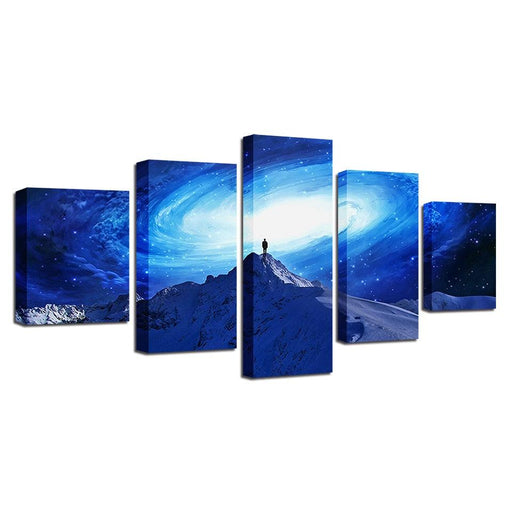 Milky Way 5 Piece HD Multi Panel Canvas Wall Art Frame - Original Frame