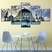 Mosque Islamic 5 Piece HD Multi Panel Canvas Wall Art Frame - Original Frame