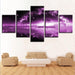 Lonely Tree Under The Starry Sky 5 Piece HD Multi Panel Canvas Wall Art Frame - Original Frame