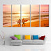 Beach 5 Piece HD Multi Panel Canvas Wall Art Frame - Original Frame