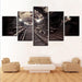 Discarded Subway Tunnel 5 Piece HD Multi Panel Canvas Wall Art Frame - Original Frame