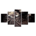 Discarded Subway Tunnel 5 Piece HD Multi Panel Canvas Wall Art Frame - Original Frame