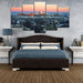 Sunrise in the Alps 5 Piece HD Multi Panel Canvas Wall Art Frame - Original Frame