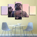 Statue Of Buddha 5 Piece HD Multi Panel Canvas Wall Art Frame - Original Frame