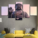 Statue Of Buddha 5 Piece HD Multi Panel Canvas Wall Art Frame - Original Frame