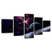 Universe Space 5 Piece HD Multi Panel Canvas Wall Art Frame - Original Frame