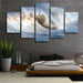 Fierce Waves Rolls 5 Piece HD Multi Panel Canvas Wall Art Frame - Original Frame